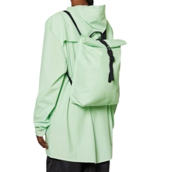RAINS Backpack Rolltop Rucksack Mini Mineral Hike Waterproof Mint Green Gorpcore main image 6